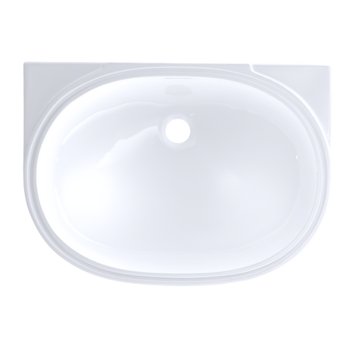 TOTO LT546G#01 Oval 19-11/16" x 13-3/4" Undermount Bathroom Sink with CEFIONTECT, Cotton White - view 2