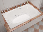 Atlantis Whirlpool 4872CDRX Charleston  48 x 72 Rectangular Air and Whirlpool Jetted Bathtub in White with Reversible Drain lifestyle